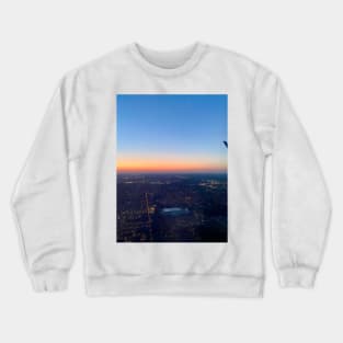 Airplane window sunrise Crewneck Sweatshirt